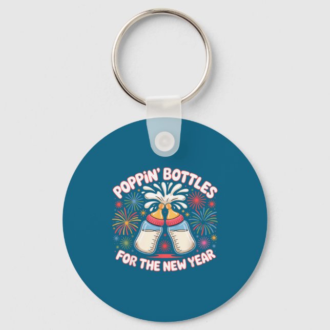 Porte-clés Pn Bottles For The New Year Funny Baby Milk Toast  (Recto)