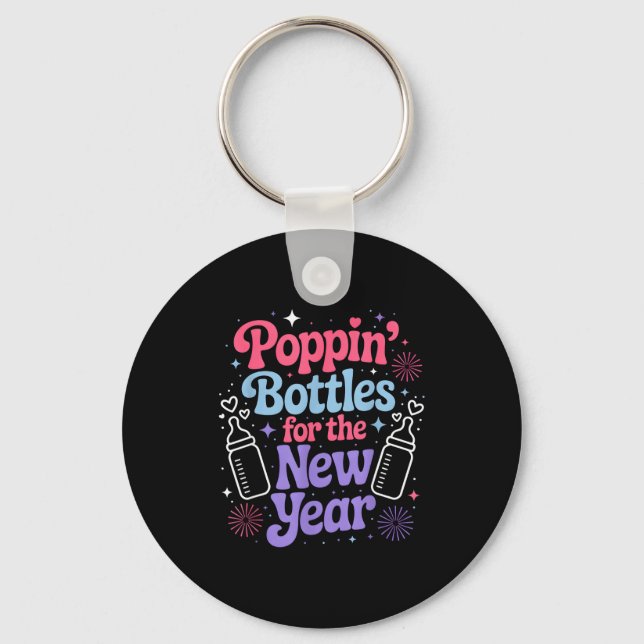 Porte-clés Pn Bottles For The New Year Mother Baby Nurse Nicu (Recto)