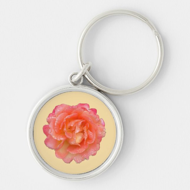 Porte-clés Pocket Bloom: Minimal Rose Keychain (Devant)