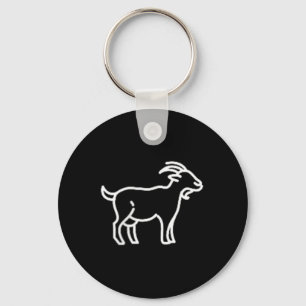 Porte-clés Pocket Patch Badge Apparel Co. Chèvre Animal Mauva
