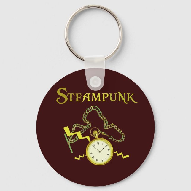 Porte-clés Pocketwatch Steampunk (Recto)