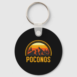 Porte-clés Poconos Pennsylvanie Pa Montagnes Randonnée Souven