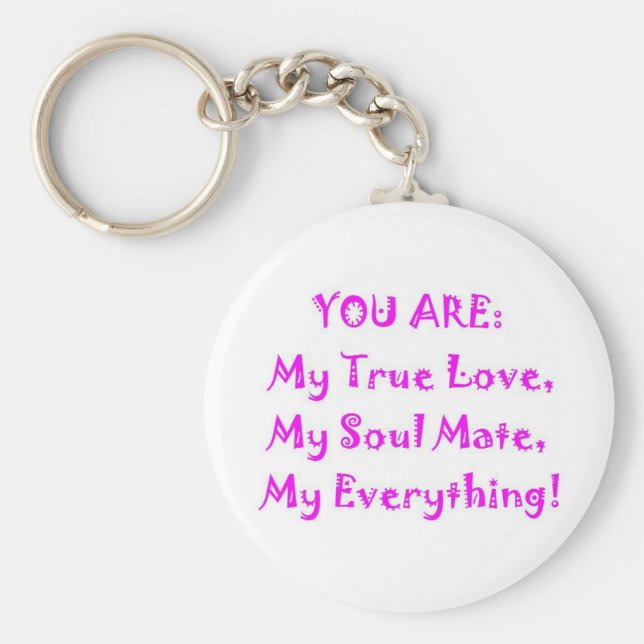 Porte-clés Poème Soul Mate (Devant)