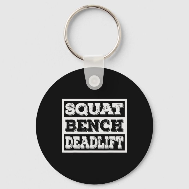 Porte-clés Poids Banc de squat Deadlift entraînement Gym Wei (Recto)