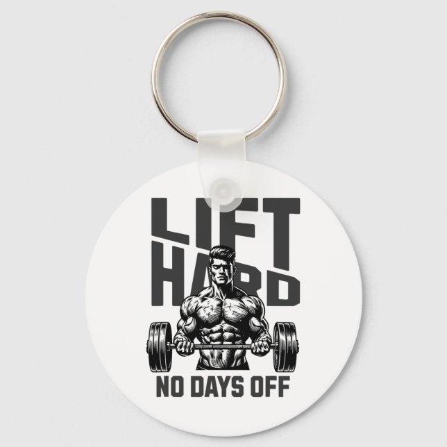 Porte-clés Poids Bodybuilding Gym Motivation Dire 1 (Recto)