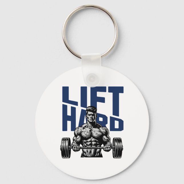 Porte-clés Poids Bodybuilding Gym Motivation Dit (Recto)