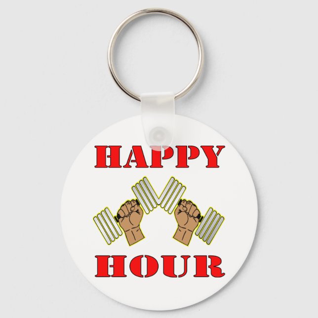 Porte-clés Poids Happy Hour Dumbbells (Recto)