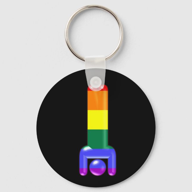 Porte-clés Poignée arc-en-ciel (Recto)