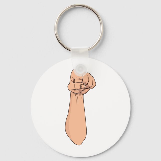 Porte-clés Poing Fermé Poignée Gesture 2 (Recto)
