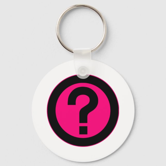 Porte-clés Point de question Poser la ponctuation du symbole  (Recto)