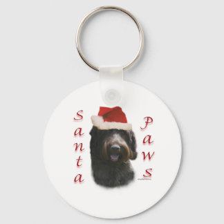 Porte-clés Pointeur à poils durs Griffon Père Noël Paws