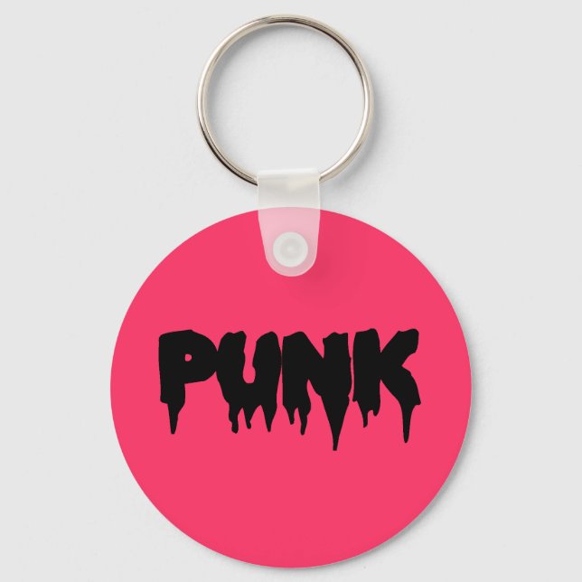 Porte-clés Pointeur de punk personnalisable (Recto)