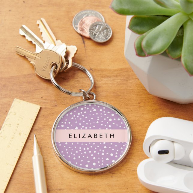 Porte-clés Points Dalmatiens Lilac, Points Dalmatiens, Votre  (Bureau)