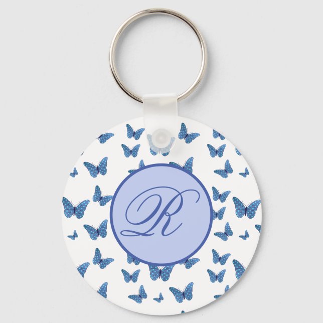 Porte-clés Points de papillons personnalisés (Recto)