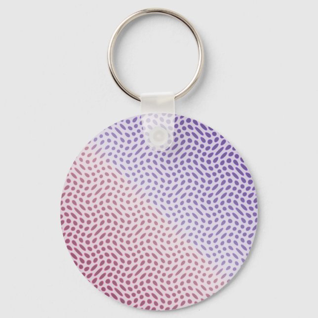 Porte-clés Points en rose et magenta (Recto)