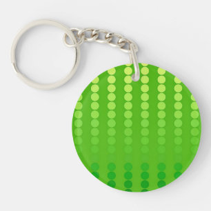 Porte-clés Points satinés - nuances vert citron