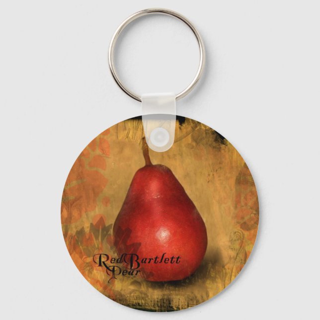 Porte-clés Poire Bartlett rouge (Recto)