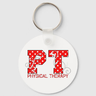 Porte-clés pois blancs