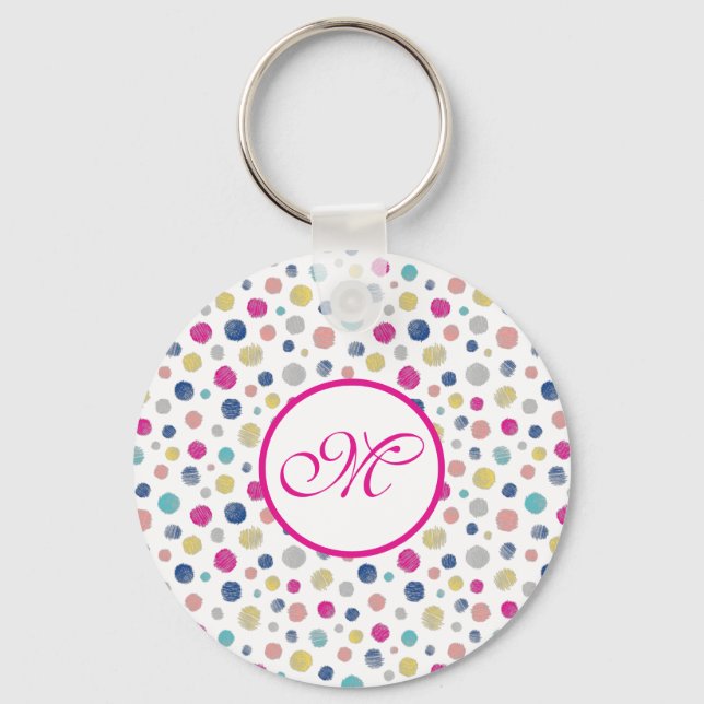 Porte-clés pois coloré (Recto)