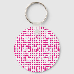 Porte-clés Pois rose