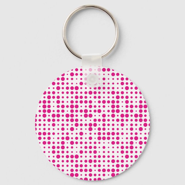 Porte-clés Pois rose (Recto)