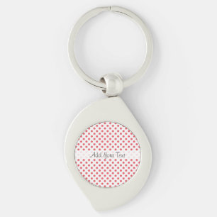 Porte-clés Pois rose de corail par Shirley Taylor