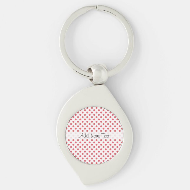 Porte-clés Pois rose de corail par Shirley Taylor (Devant)