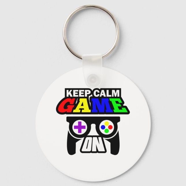 Porte-clés Poison Keep Calm Game (Recto)