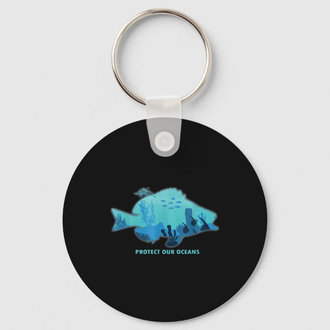 Porte-clés Poisson à nageoire, Protection de l'environnement, (Recto)