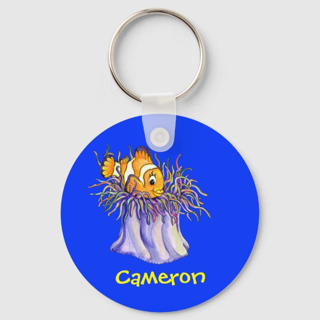 Porte-clés Poisson Clown Carton mignon (Recto)