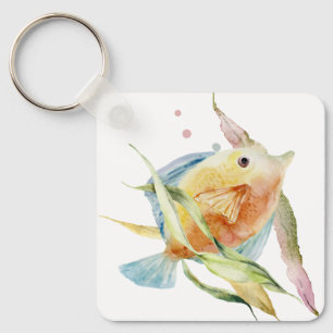 PORTE-CLÉS POISSON COLORÉ DE COULEUR D'EAU, LOCATION DE VACAN