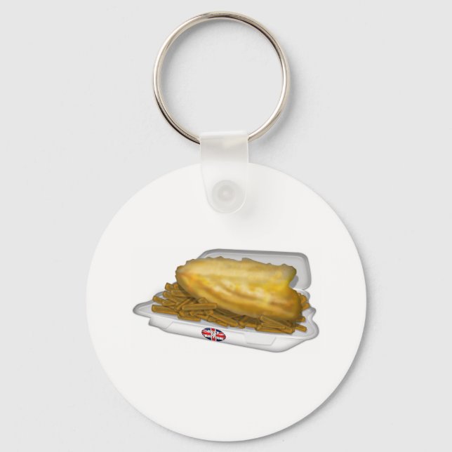 Porte-clés Poisson et chips (Recto)