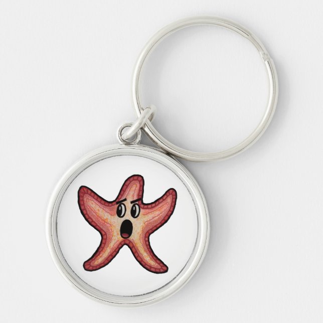 Porte-clés Poisson étoilé choqué (Devant)