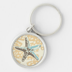 Porte-clés Poisson étoilée dans le sable