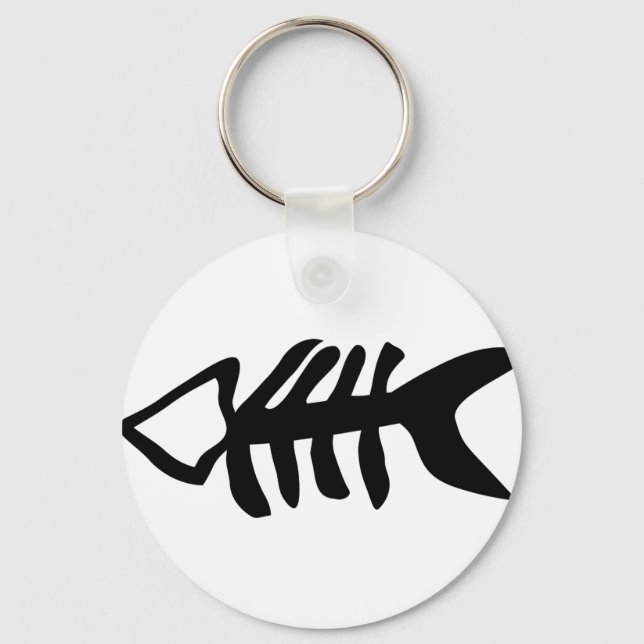Porte-clés poisson noir (Recto)