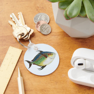 Porte-clés Poisson Opah tropical, animal aquatique marin Vint