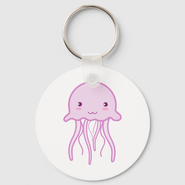 Porte-clés Poisson rose mûre (Recto)