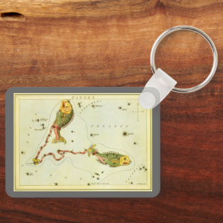 Porte-clés Poissons, Constellation Vintage Urania's Mirror