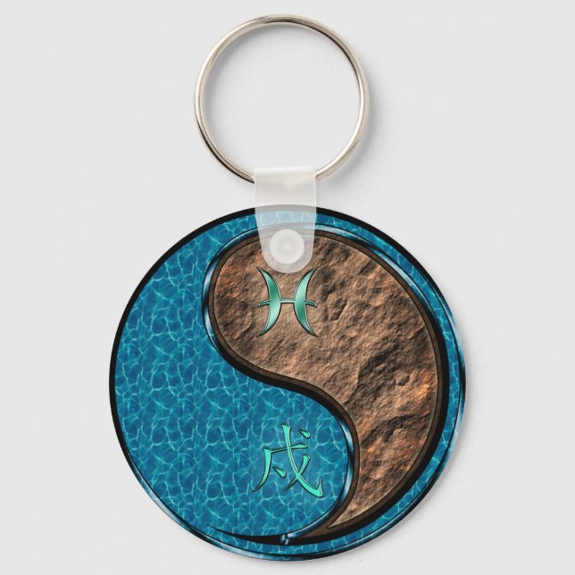 Porte-clés Poissons et chien de la Terre (Recto)