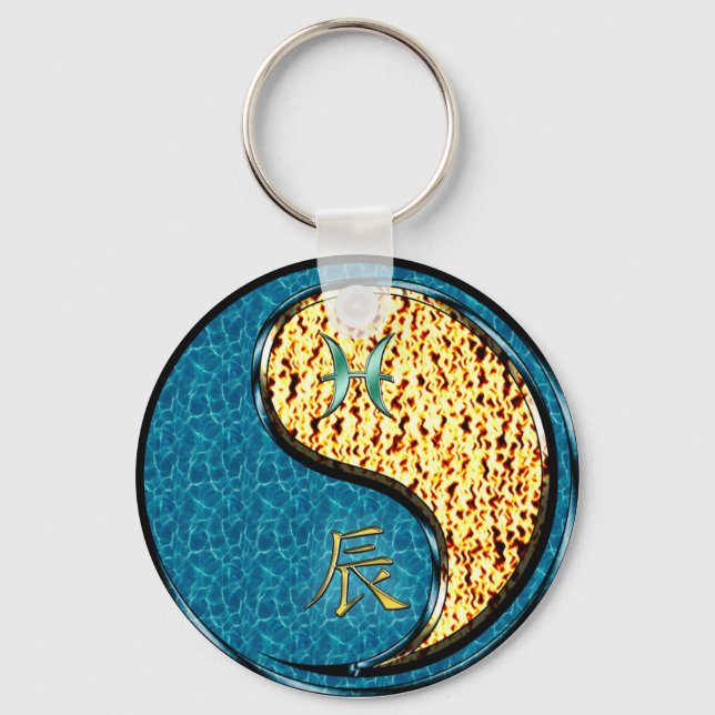 Porte-clés Poissons et Dragon de Feu (Recto)