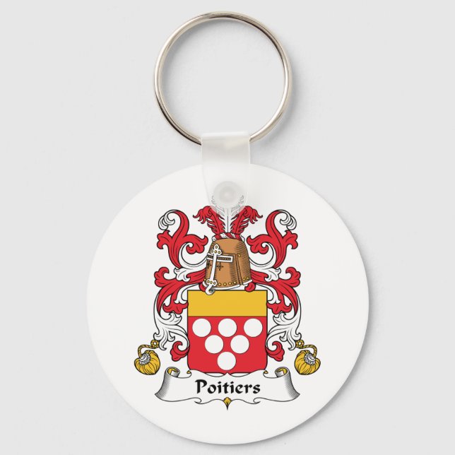 Porte-clés Poitiers Famille Crest (Recto)
