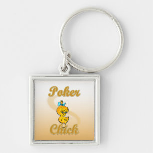 Porte-clés Poker Chick