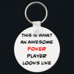 Porte-clés poker player, awesome<br><div class="desc">poker player</div>