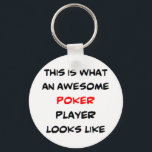 Porte-clés poker player, awesome<br><div class="desc">poker player</div>