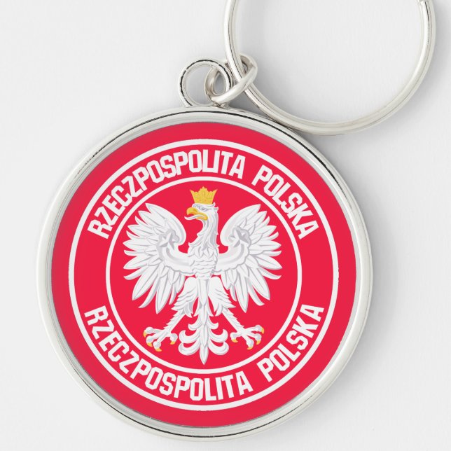 Porte-clés Poland Round Emblem (Devant)
