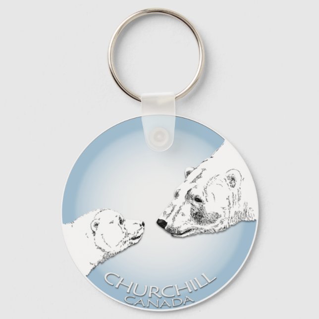 Porte-clés Polar Bear Chuchill Key Chain Souvenir Keychain (Recto)