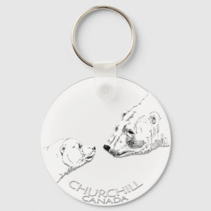 Porte-clés Polar Bear Chuchill Key Chain Souvenir Keychain