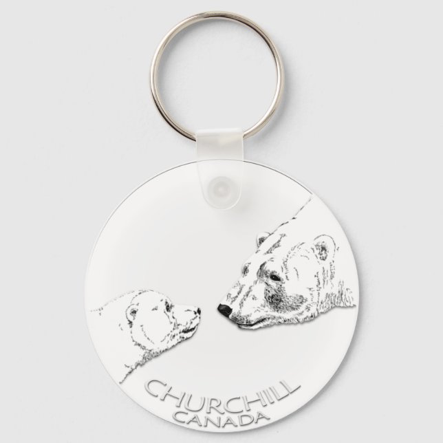 Porte-clés Polar Bear Chuchill Key Chain Souvenir Keychain (Recto)
