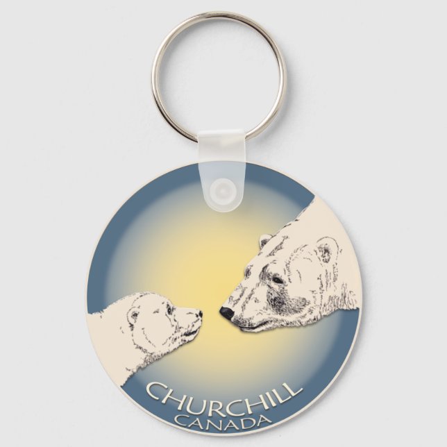 Porte-clés Polar Bear Chuchill Key Chain Souvenir Keychain (Recto)