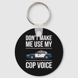 Porte-clés Police Art Pour Hommes Femmes Cop Police Police Po